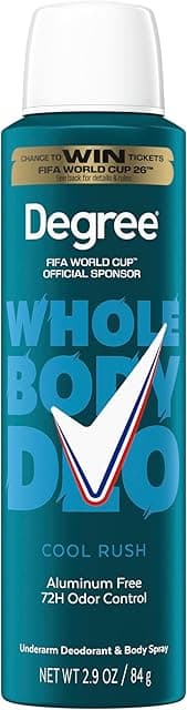 Degree Men Whole Body Deodorant Cool Rush Scent Aluminum Free…