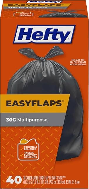 Hefty Easy Flaps Multipurpose Large Trash Bags