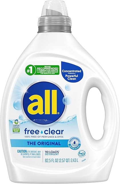 all free clear, Original, Liquid Laundry Detergent…