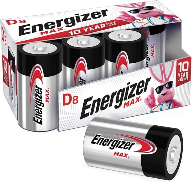 Energizer D Batteries (8 Count)