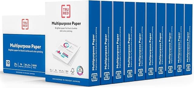 TRU RED Multipurpose Paper 8.5 x 11 Inch 20 lb 96 Bright White