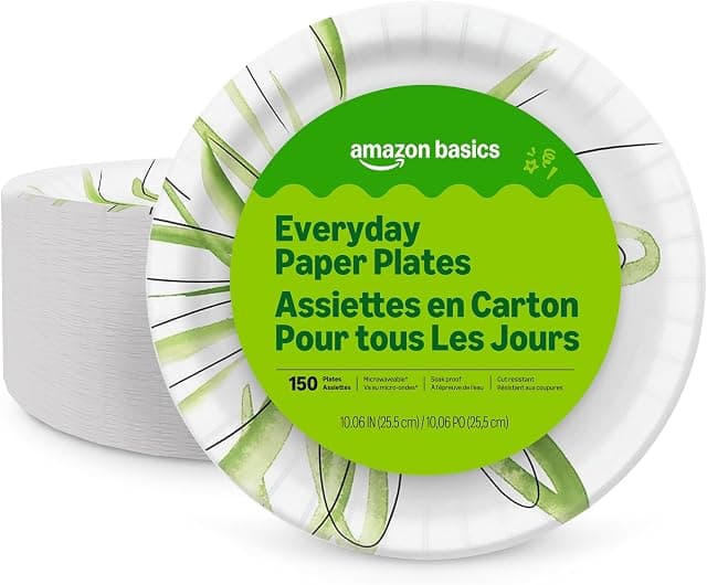 Amazon Basics Everyday Paper Plates