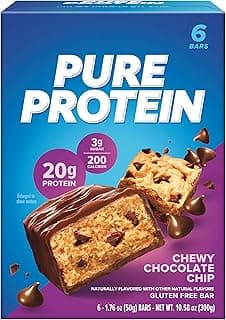 Choc Chip C Size 6ct Pure Protein Chocolat Chip Bar 1.76z