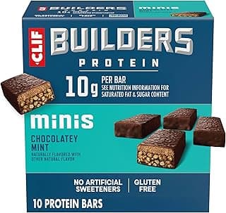 CLIF BUILDERS Minis Protein Bars - Chocolatey Mint - 10g Plant…