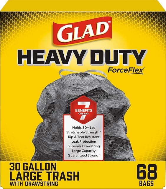 Glad Large 30 Gallon Trash Bags