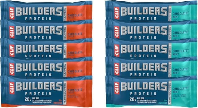 CLIF BUILDERS Protein Bars - Chocolatey Mint and Chocolate…