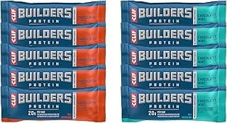 CLIF BUILDERS Protein Bars - Chocolatey Mint and Chocolate…