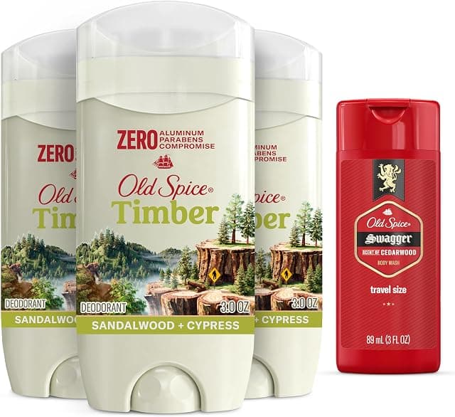 Old Spice Men's Deodorant Aluminum-Free Timber with Sandalwood