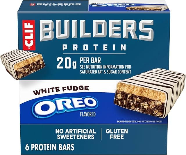 CLIF BUILDERS Protein Bars - White Fudge OREO-Flavored - 20g…