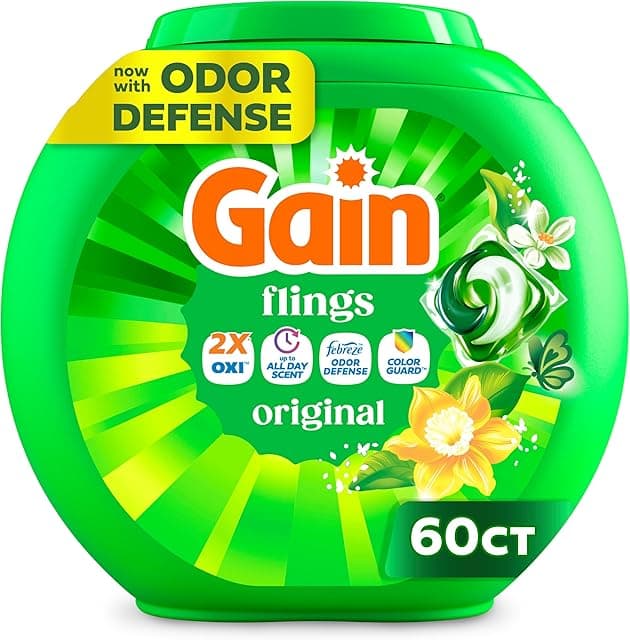 Gain Flings Liquid Washing Detergent Pacs