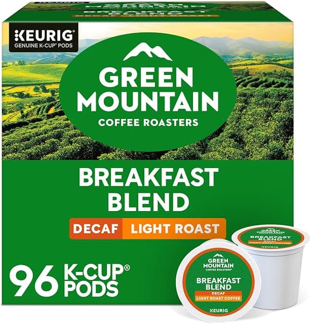 Green Mountain Coffee Breakfast Blend Decaf Keurig…