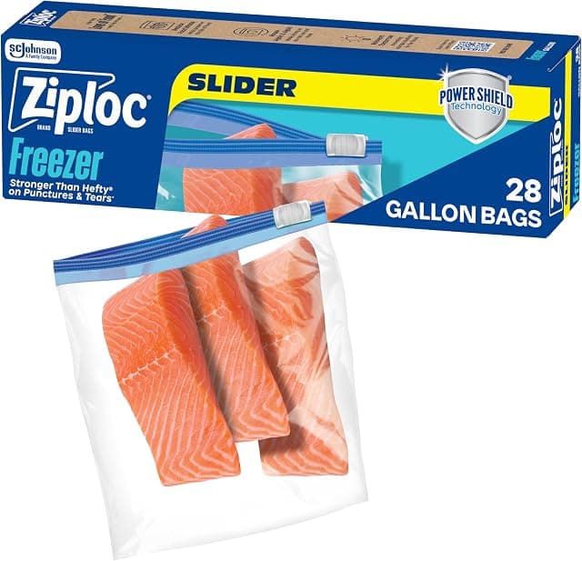 Ziploc Gallon Food Storage Freezer Slider Bags