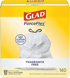 Glad ForceFlex Tall Kitchen Drawstring Trash Bags