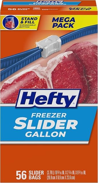 Hefty Slider 1 Gallon Freezer Bags