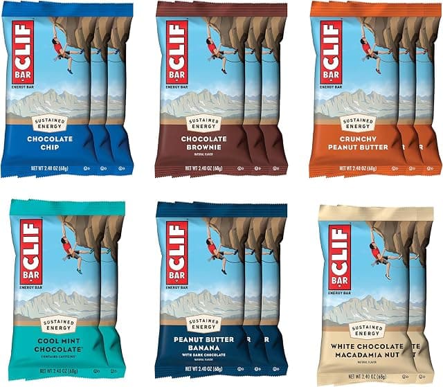 CLIF BAR - Energy Protein Bars - Variety Pack - 6 Flavors…