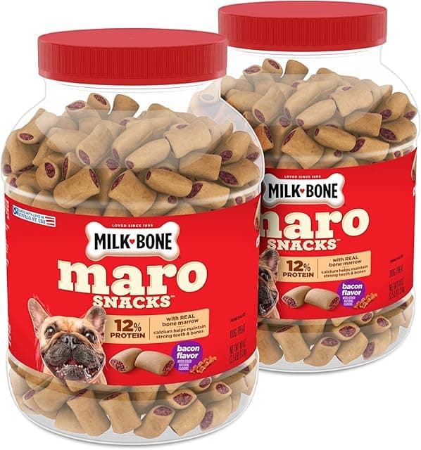 Milk-Bone MaroSnacks Bacon Flavor Small Dog Treats With Bone…