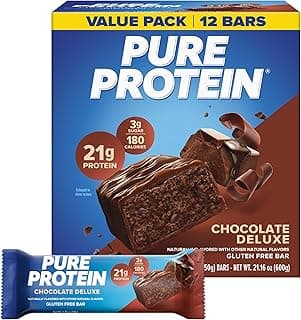 Pure Protein Chocolate Deluxe Protein Bars – 21g Protein