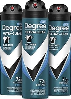 Degree Men Antiperspirant Spray Black + White 3 Count Protects…