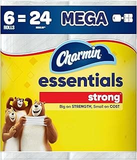 Charmin Essentials Strong Toilet Paper 6 Mega Rolls
