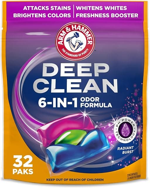 ARM & HAMMER Deep Clean Odor Formula Laundry Detergent Power…