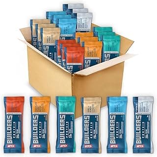 CLIF BUILDERS Protein Bars - 6-Flavor Variety Pack - 20g Plant…