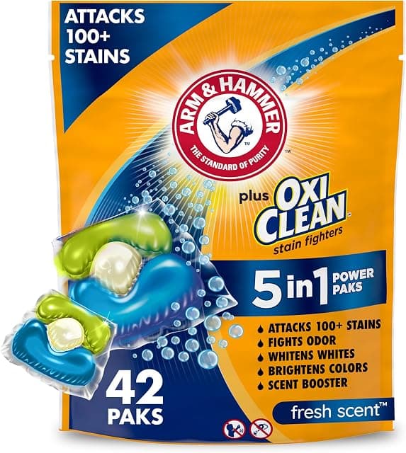 ARM & HAMMER Plus OxiClean Stain Fighters: 5-in-1 Laundry…