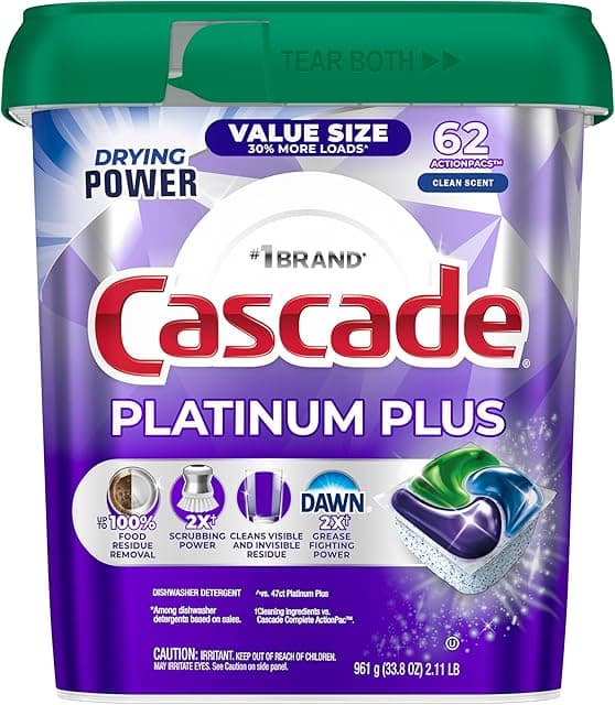 Cascade Platinum Plus Dishwasher Pods
