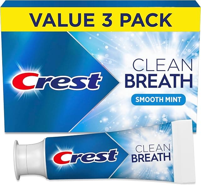 Crest Toothpaste Clean Breath Smooth Mint 3.3oz Pack of 3…