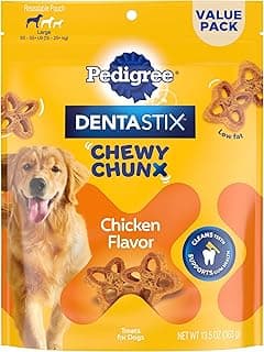 Dentastix Chewy Chunx Large Dog Dental Treats Chicken Flavor