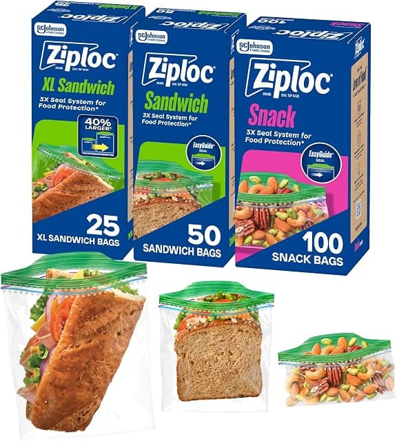 Ziploc 175 Count Sandwich and Snack Bags