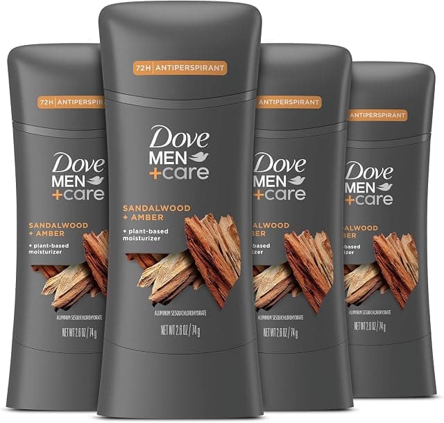 Dove Men+Care Antiperspirant Stick Sandalwood + Amber 4 Count…