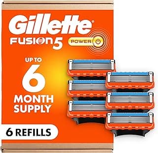 Gillette Fusion5 Power 5-Blade Razor Refills for Men