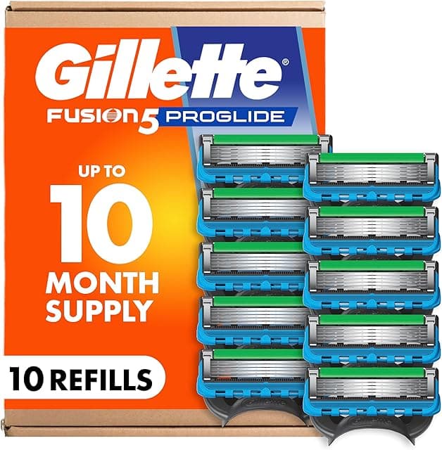 Gillette Fusion5 ProGlide Men's 5-Blade Razor Blade Refills…