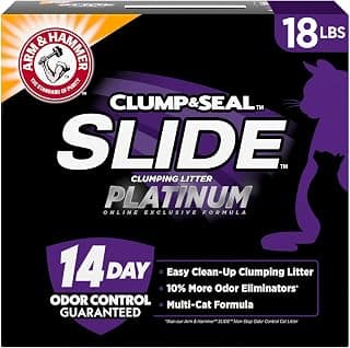 ARM & HAMMER Slide Platinum Easy Clean-Up Clumping Cat Litter