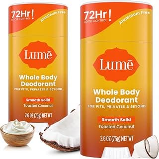 Lume Whole Body Deodorant - Smooth Solid Stick - 72 Hour Odor…