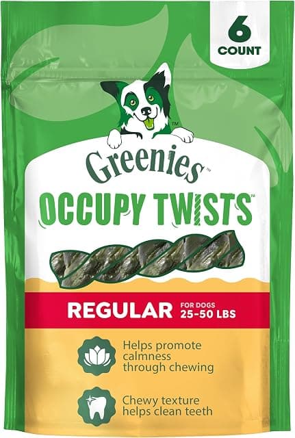 Greenies Occupy Twists Natural Dog Treats Regular Breed Size…