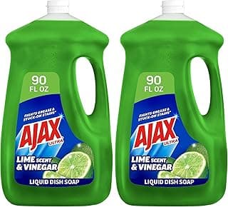 Ajax Dish Soap, Liquid, Vinegar and Lime | 90 oz Bottle | Pack…