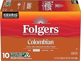 Colombian Coffee, Medium Roast, Keurig K-Cup Pods, 10 Count…