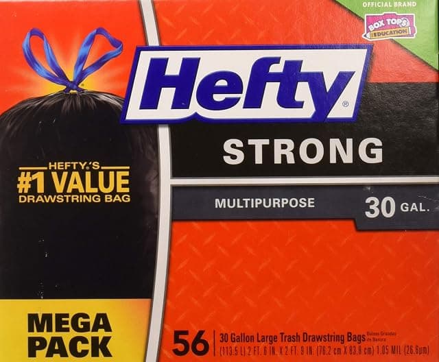 Hefty Strong Large 30 Gallon Trash Bags - Multipurpose…