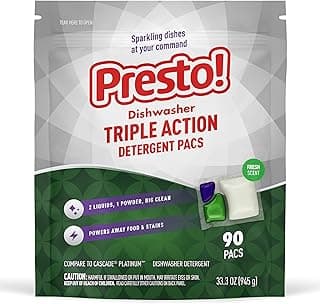 Amazon Brand - Presto! Triple Action Dishwasher Pacs