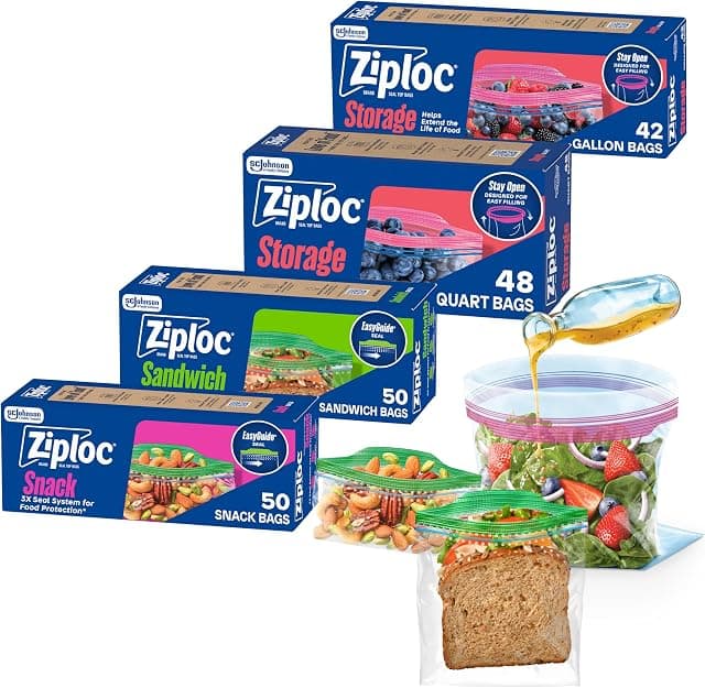 Ziploc Storage Bags Variety Pack