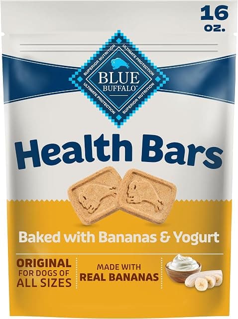 Blue Buffalo Health Bars Bananas & Yogurt Crunchy Dog Biscuits