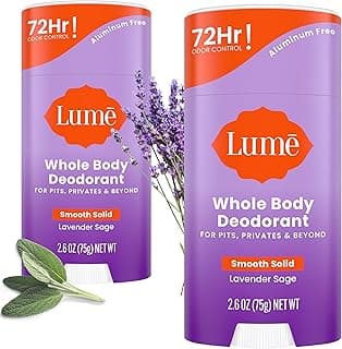 Lume Whole Body Deodorant - Smooth Solid Stick - 72 Hour Odor…
