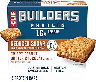 CLIF BUILDERS Protein Bars - Crispy Peanut Butter Chocolate…