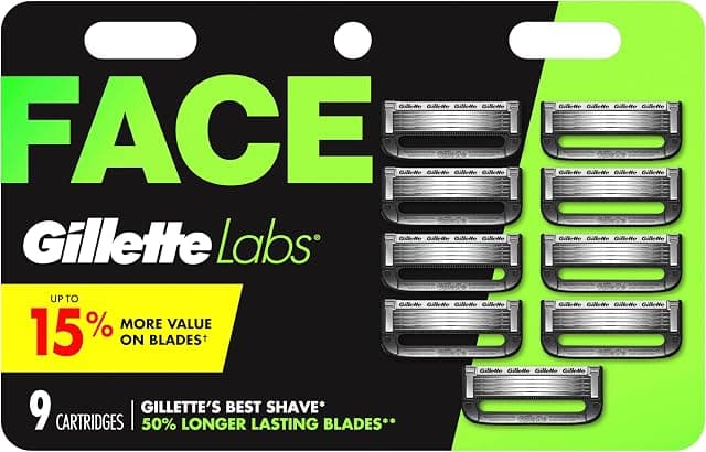 Gillette Labs Razor Blade Refills for Men, 9 count