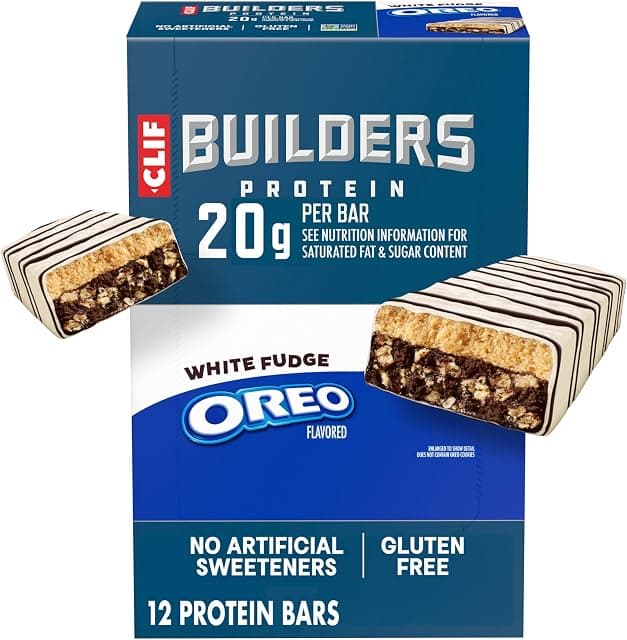 CLIF BUILDERS Protein Bars - White Fudge OREO-Flavored - 20g…