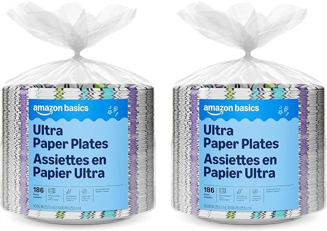 Amazon Basics Ultra Paper Plates