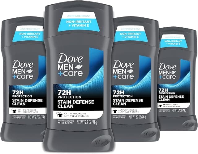 Dove Men+Care Deodorant Stick 4 Count Stain Defense Clean…