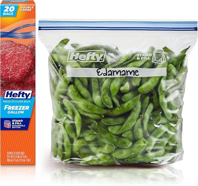 Hefty Press to Close Plastic Freezer Bags