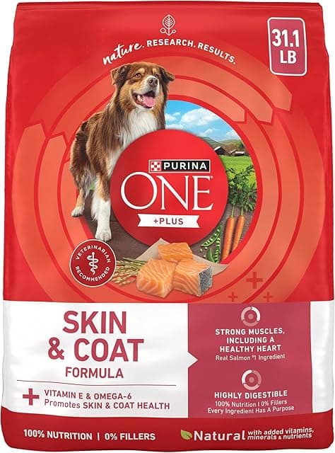 Purina ONE Natural, Sensitive Stomach Dry Dog Food, +Plus Skin…